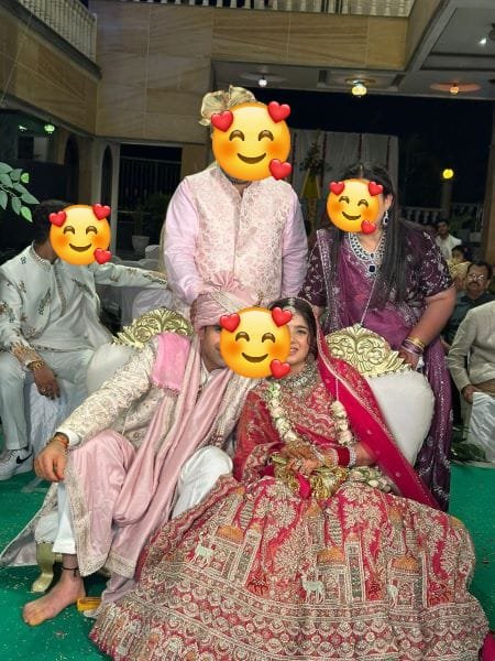 Happy newlyweds with same day court marriage certificate Delhi